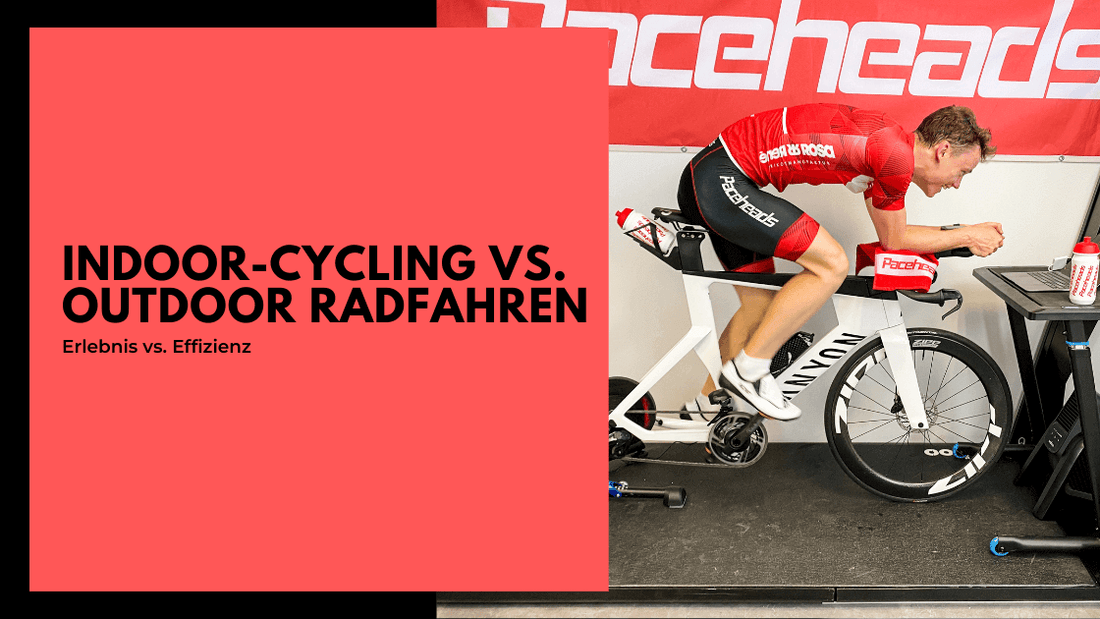 Ein Athlet beim Indoor-Cycling auf einem Wahoo KICKR als Titelbild für einen Blogbeitrag