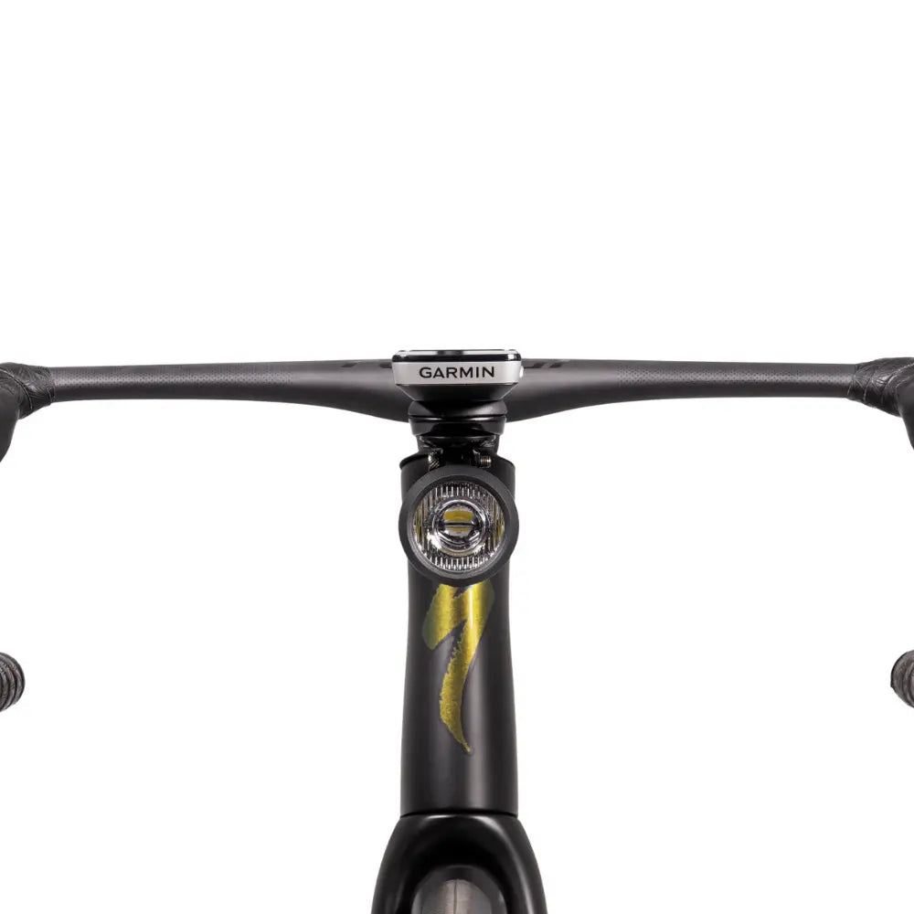 Garmin Radcomputer mit Lupine Lampe am Rad montiert