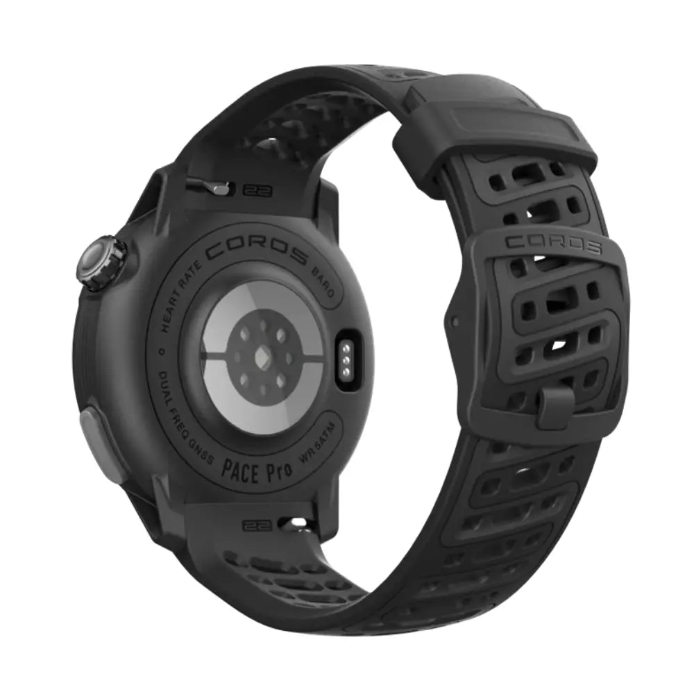 schwarze Coros Pace Pro Rückansicht