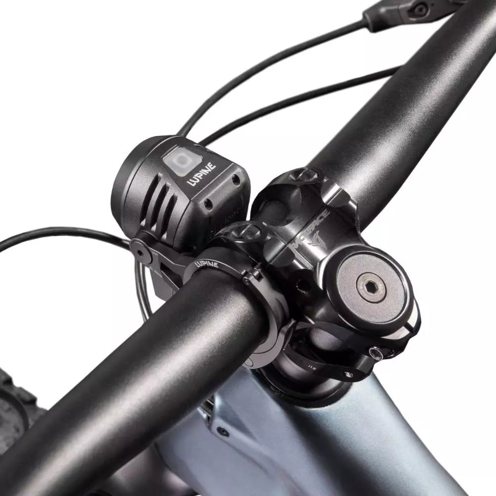 Lupine Fahrradlampe montiert