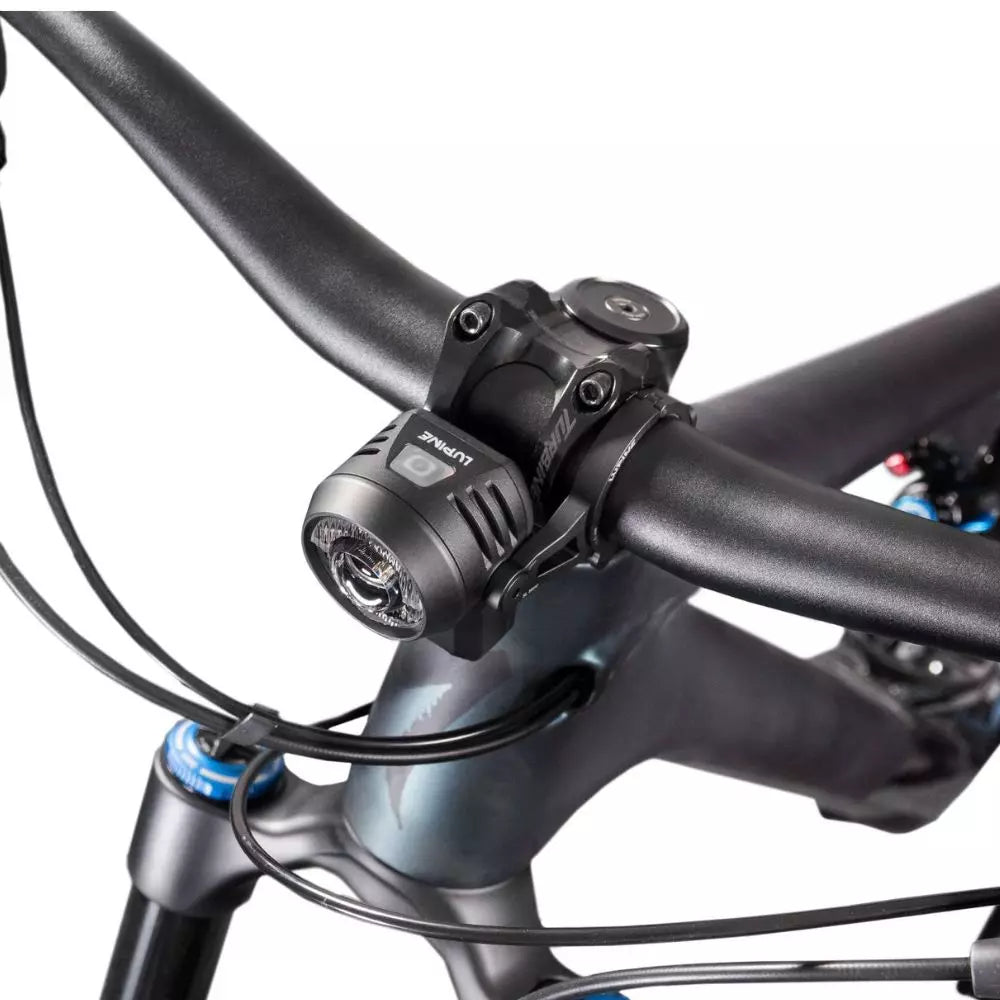 Lupine Fahrradlampe montiert