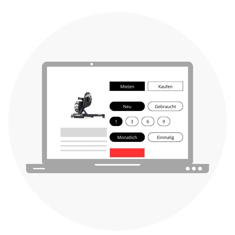 Vereinfachte Darstellung der Abo Auswahl auf Paceheads.com