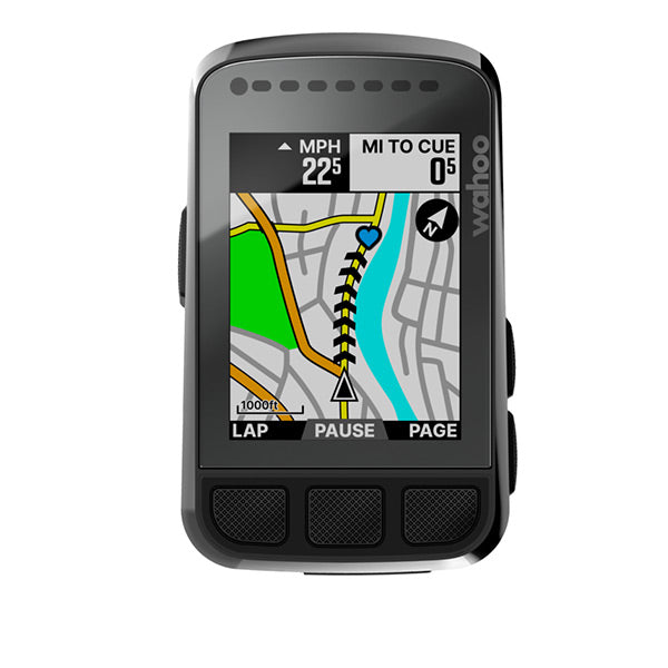 Wahoo ELEMNT BOLT V2 GPS Fahrradcomputer Frontansicht mit neuem Farbdisplay