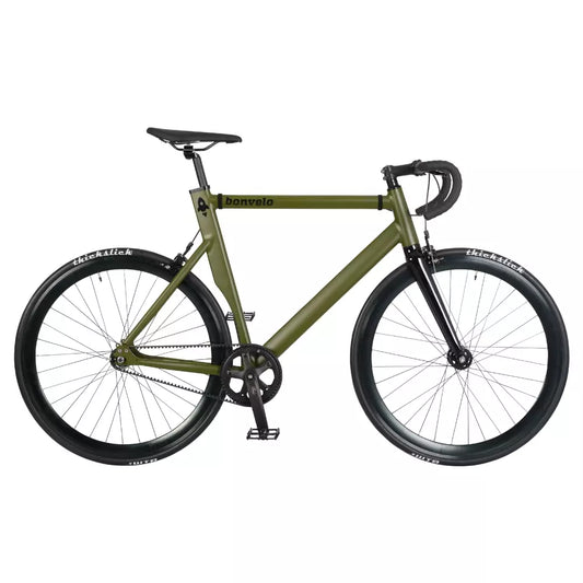 bonvelo RAKEDE Gates Carbon Drive Singlespeed Olive L/XL