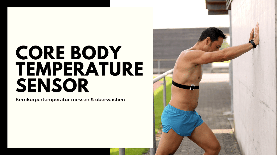 CORE Kernkörpertemperatur Sensor am Brustgurt eines Athleten
