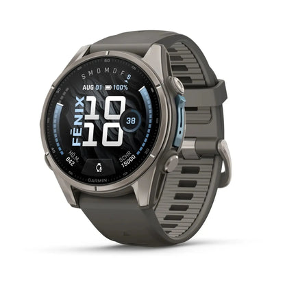 Garmin fenix 9 Kieselgrau/Titan 43mm GPS Sportuhr