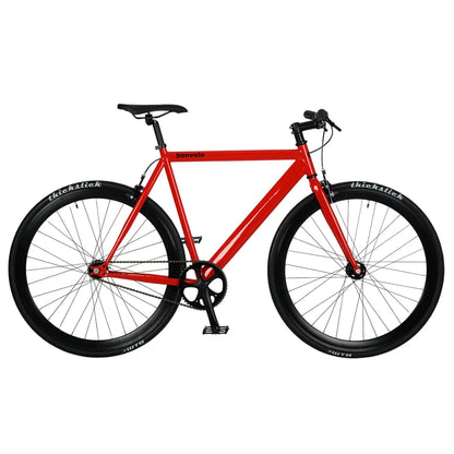 bonvelo Singlespeed & Fixie Bike BLIZZ Red Flag