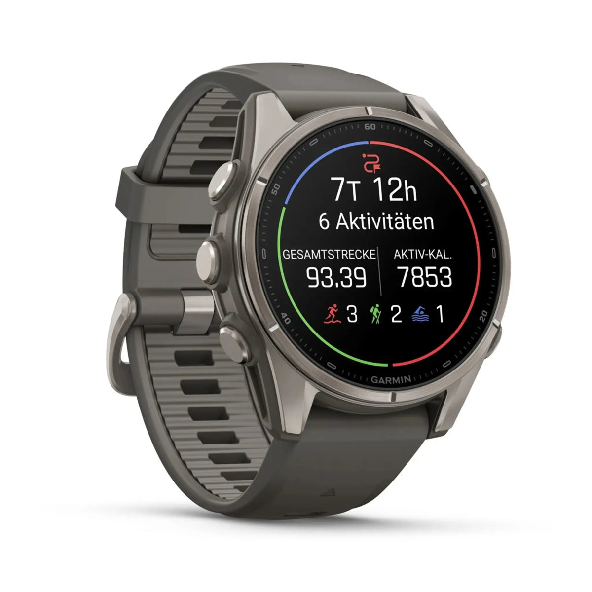 Garmin fenix 9 Kieselgrau/Titan 43mm GPS Sportuhr