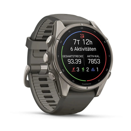 Garmin fenix 9 Kieselgrau/Titan 43mm GPS Sportuhr