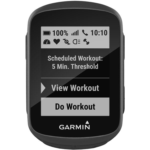 Garmin Edge 130 Plus GPS Fahrradcomputer mit Ansicht eines Workouts