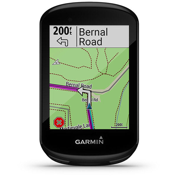 Garmin Edge 830 GPS Fahrradcomputer Frontansicht mit routingfähigen Fahrradkarten