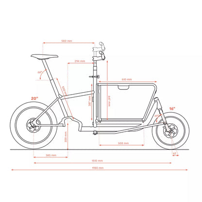 Muli Motor st pro nightride Cargo Bike Riemenantrieb