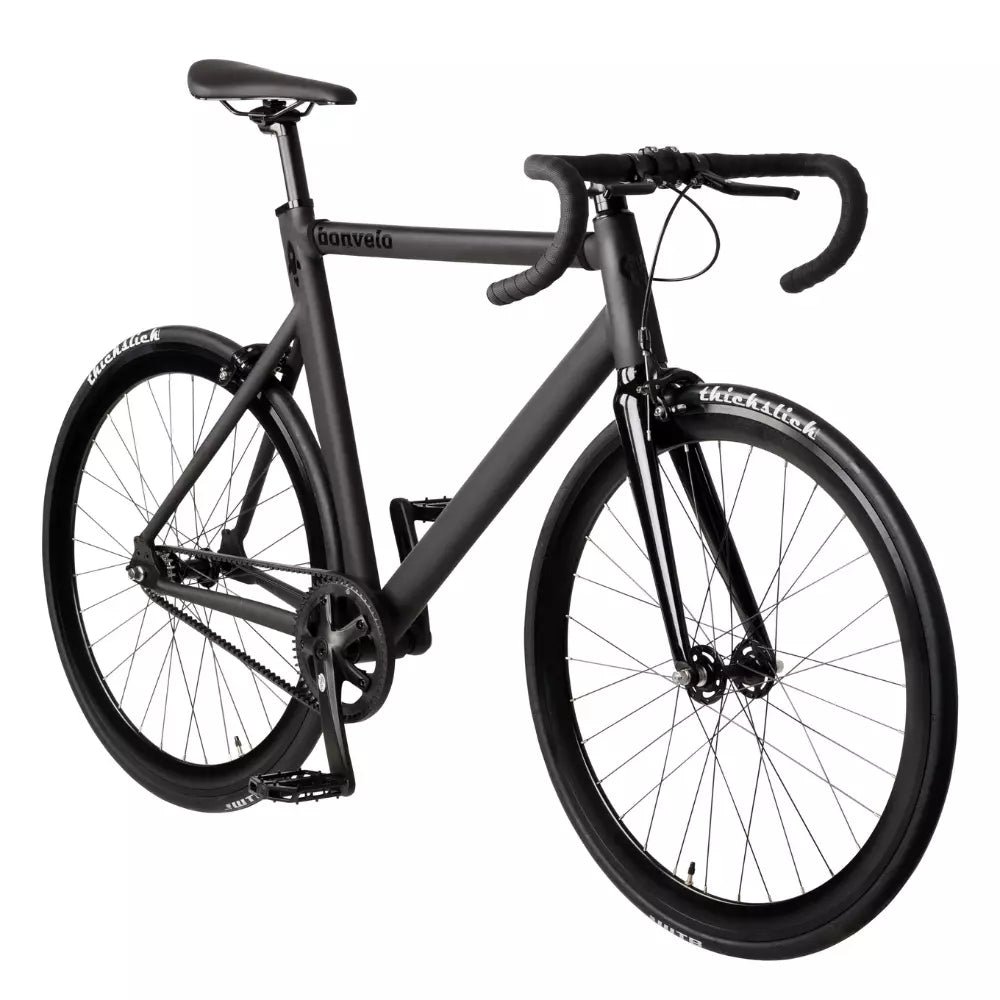 bonvelo Singlespeed Bike RAKEDE Black Gates Carbon Drive S/M