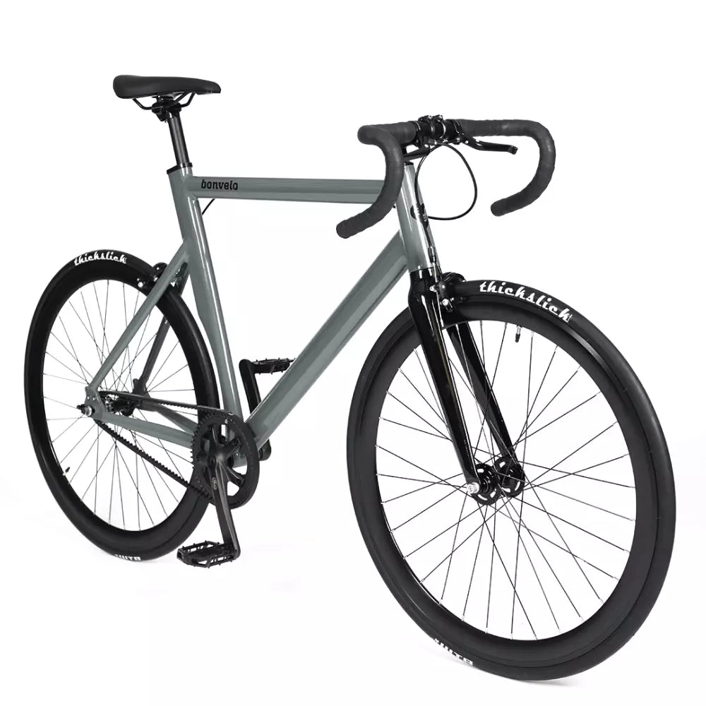 bonvelo Singlespeed Bike RAKEDE Asphalt Gates Carbon Drive L/XL