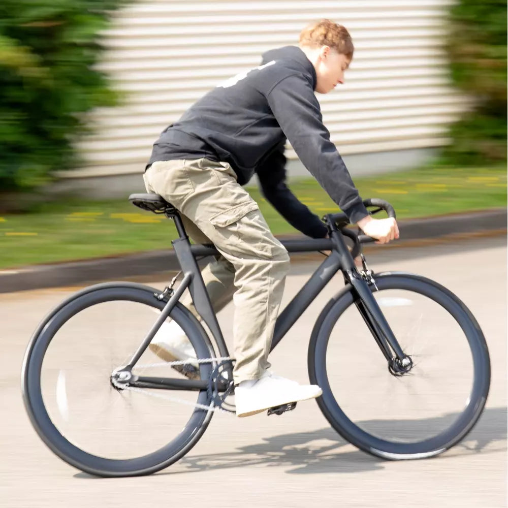 flip flop fahrrad fahren bonvelo Singlespeed & Fixie Bike RAKEDE Black Kette S/M