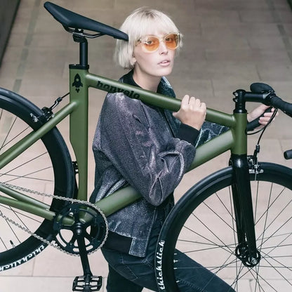 bonvelo Singlespeed & Fixie Bike RAKEDE Olive Kette L/XL