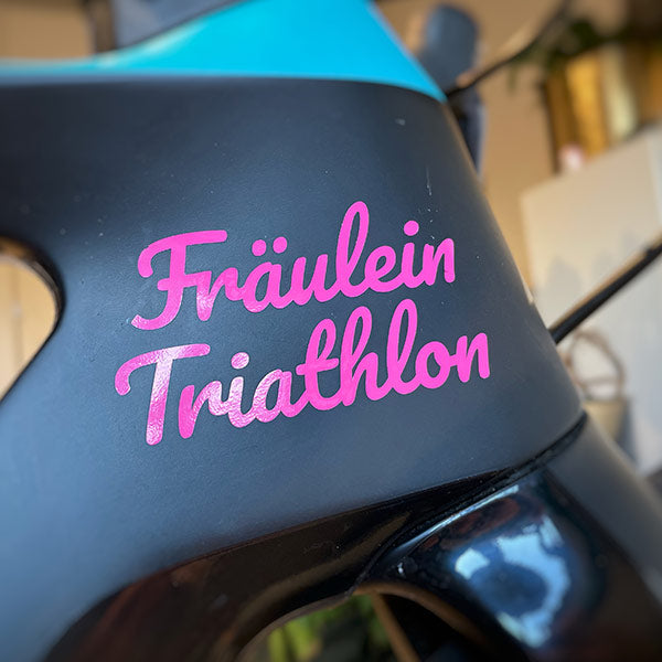 Fräulein Triathlon Aufkleber